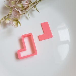 L Shape 2, Polymer Clay Cutter, Multiple Sizes, Cookie Cutter