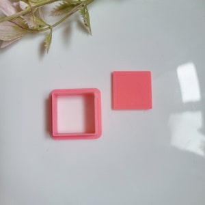 Square Polymer Clay Cutter, Multiple Sizes, Cookie Cutter