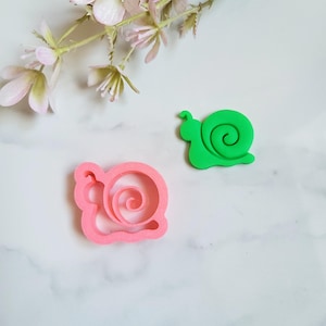 Snail, Polymer Clay Cutter, Multiple Sizes, Cookie Cutter, Emboss