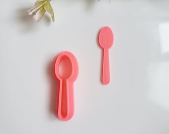 Spoon, Polymer Clay Cutter, Multiple Sizes, Cookie Cutter