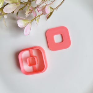 Curved Square 2 Polymer Clay Cutter, Multiple Sizes, Cookie Cutter