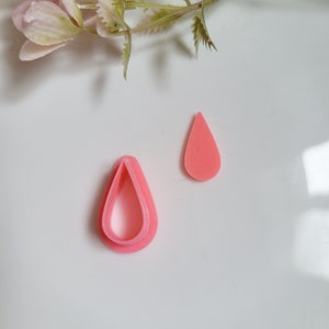 Teardrop Polymer Clay Cutter, Multiple Sizes, Cookie Cutter