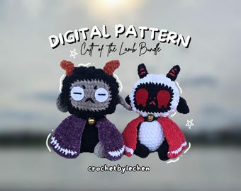 Cult Lamb + Evil Goat Crochet Pattern | Bundle [PDF DOWNLOAD]