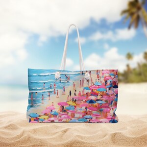 Weekender tote bag, summer bag, beach bag, beach bag tote, gift for mom, teacher gift,  bachelorette bags, coastal beach tote, summer tote