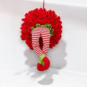 Christmas Elf Wreath, Festive Elf Wreath, Funny Elf Wreath, Christmas Door Wreath, Christmas Decorations, Funny Christmas Gift
