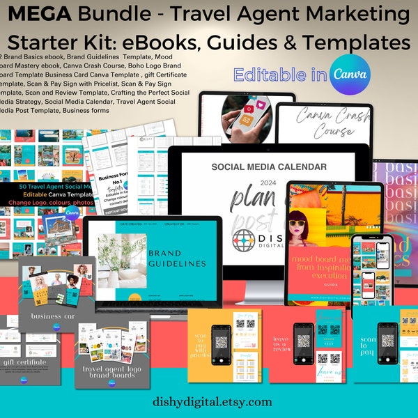 Travel Agent Marketing Starter Kit: eBooks, Guides and Templates MEGA Bundle