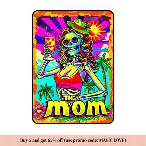 The Mom Funny Tarot Card Png Svg, Woman Skeleton Mother Sublimation Design, Witchy Vibes Skull Mama T-Shirt Mug PNG File, Digital Download