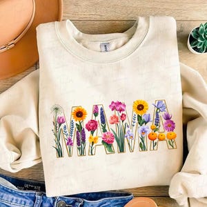 Wildflower Mama PNG, Preppy Mama Png, Mama Flower Png, Retro Mama Png, Mothers day png, Mama png, Mom png, Gift for Mama png