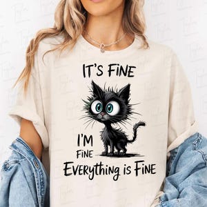 Está tudo bem, estou bem, está tudo bem PNG, Frases engraçadas PNG, Ansiedade, Mamãe engraçada PNG, Design de sublimação PNG sarcástico para download digital