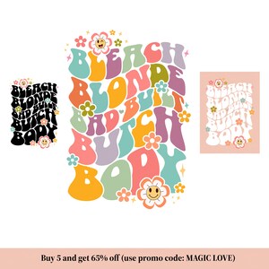 Bleach Blonde Svg Png, Bleach Blonde Bad Built Butch Body Png, Divertente Bleached Png, Parrucca Bionda Png, Clap Back Png, Nessuna Scusa Svg