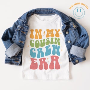 Cousin Crew Shirts For Kids Design de camisa SVG, Viagem em família Svg, Férias em família Svg, Cousin Crew Svg, Groovy Beach Cousin Era Vacation Svg