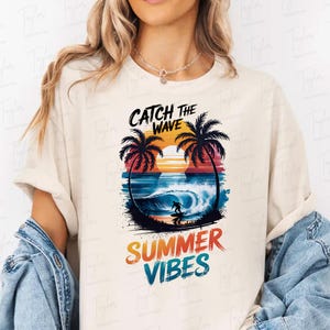Summer Vibes Svg, Sublimation Design, Summer Sublimation Design, Surfing Png, Tropical Png, T-Shirt Svg, Instant Download Png