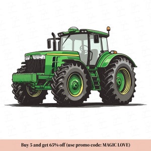 Green Tractor Sublimation Png Svg, Tractor Png, Tractor Transfer, Tractor Printable, Farm Birthday, Tractor Birthday, Digital Download