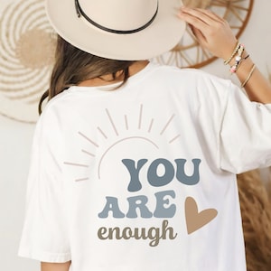 Vous êtes assez SVG PNG, source d'inspiration, Svg citation positive, Svg positif, Svg de motivation, amour de soi Svg Png, Svg de santé mentale