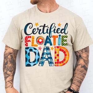 Retro Floatie Dad Png, lustige Sommer Sublimation, Vintage Pool Float, lustiger Vater Png, lustiger Urlaub Png Sommer Vater, Vatertagsgeschenke