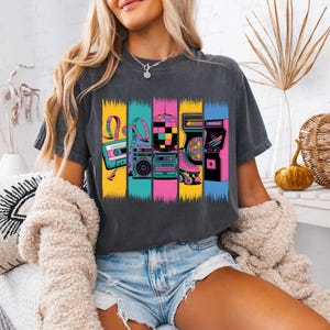 Sublimation de chemise rétro des années 90 Png des années 80, Png groovy disco nostalgique des années 80, Png funky vintage, anniversaire de Memphis, retour aux années 90 80