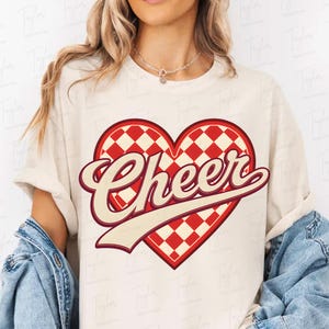 Checkered Cheer Png Sublimation, Cheerleading PNG, Retro Cheer Mom Png, Cheer Design, Digital Sublimation Design, Cheerleader Png, Cheer Mom