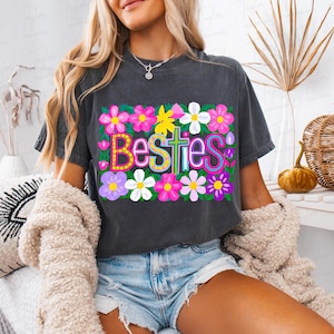 Blumen Besties Png, Beste Freunde Png, Freundschaft Png, Beste Freunde Shirt, Besties Shirt Png, Freunde