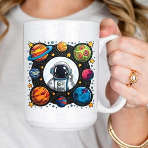 Astronauta Png, Spazio Colorato Png, Pianeti Colorati Png, Design Sublimazione, Design T-Shirt, Felpa Png, Tazza Png, Download Digitale Png