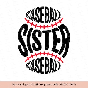 Baseball Sister Svg, Baseball Sister Png, Baseball Sister Shirt, Baseball Svg, Sports Sister Svg, Baseball Season, Sister Gifts