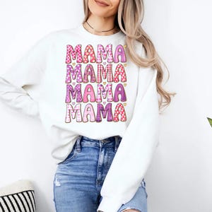 Boho Mama Png, Pink Mama Shirt png, Mother&#39;s Day Png, New Mom png, Groovy Mama Shirt Png, Retro Mama