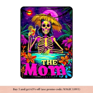 The Mom Funny Tarot Card Png Svg, Woman Skeleton Mother Sublimation Design, Witchy Vibes Skull Mama T-Shirt Mug PNG File, Digital Download