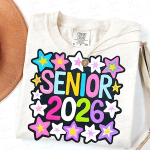 Senior Kokette 2026 Png, Klasse von 2026 Png, Blumen Senior Png, Abschluss Png, Senior 2026 Hemd Png, Abschluss 2026