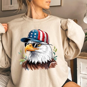 4th of July Png, USA Patriotic Png, Eagle 4th of July Sublimation, America Png, Freedom, American Flag & Eagle Png