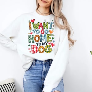 Quiero ir a casa con mi perro (Png), diseño de sublimación de perro divertido, amante de los perros divertido (Png), regalo para mamá de perro (Png), mamá de perro (Png), persona con perro (Png), perro gracioso