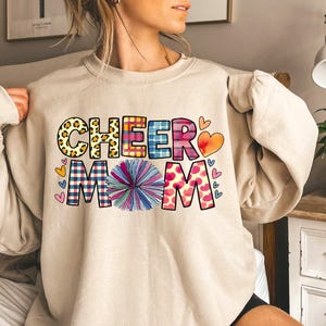 Cheer Mom Png Sublimation, Cheerleading PNG, Cheer Mama Png, Cheer Shirt Png, Cheerleader Png, Pom Pom