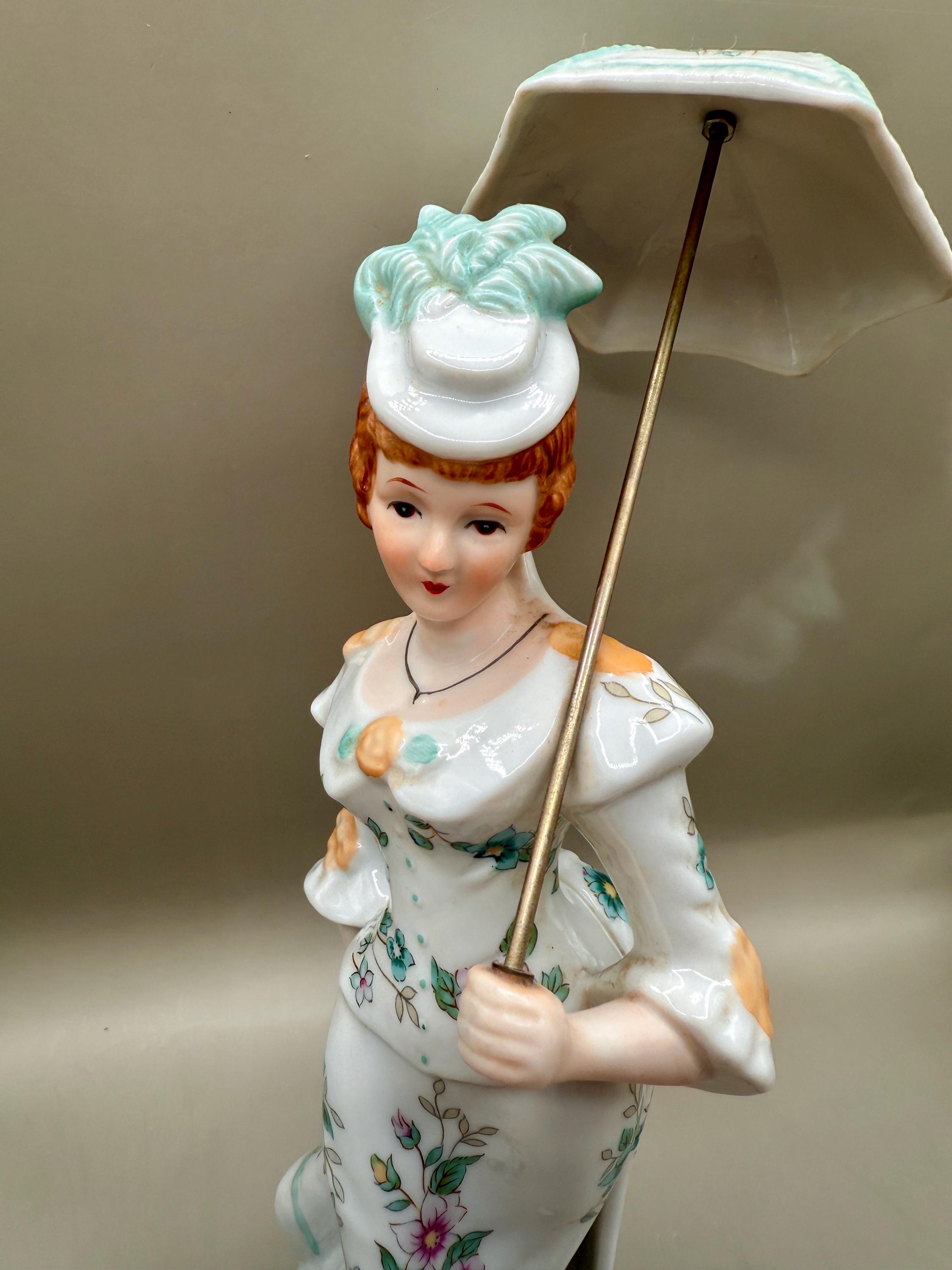 ARDALT 置物 人形 女性 首振り 花器 鉢 陶器 2点 レトロ ビンテージ