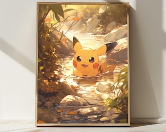 ポケモン アートポスター ピカチュウ Amazon.com: Pokémon - Pikachu Anime Wall Poster, 34L