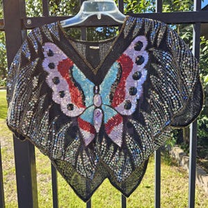 XS VTG butterfly sequins india