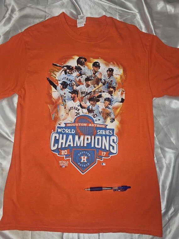 Houston Astros 2017 Champion Shirt Large Baseball Celebration - Main Image