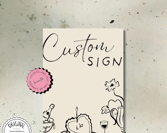 Wedding Printable Custom Sign Template Editable Custom Signs Unique Custom Sign Template Wedding Event Decor Signage Event Decor Sign 8c