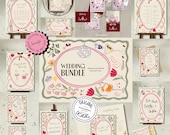 Ultimate Wedding Bundle Templates Editable Complete Wedding Stationery Wedding Suite Printable Wedding Sign Bundle Wedding Day Templates 05