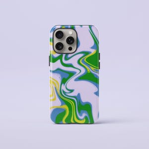Grainy Liquid Abstract Art Phone Case iPhone 16 Pro Max Plus 15 14 Pro Max 13 12 11 Pro Max 8 Tough Case Gift for her
