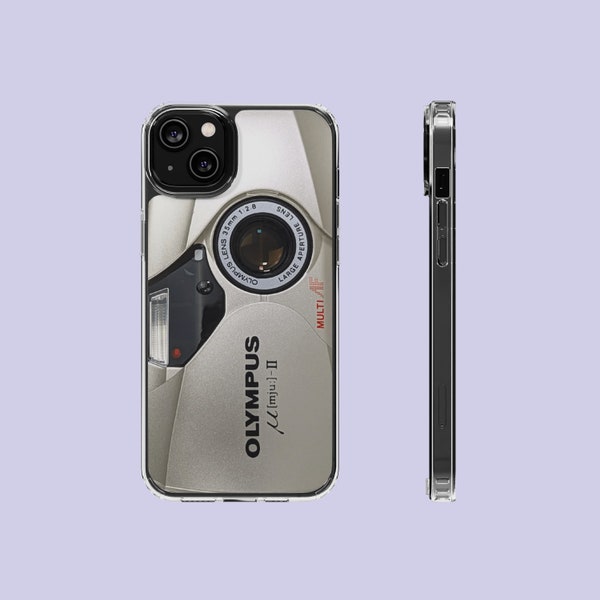 Transparente Olympus Mju II | Coque transparente pour iPhone 11 12 13 14 Pro Max