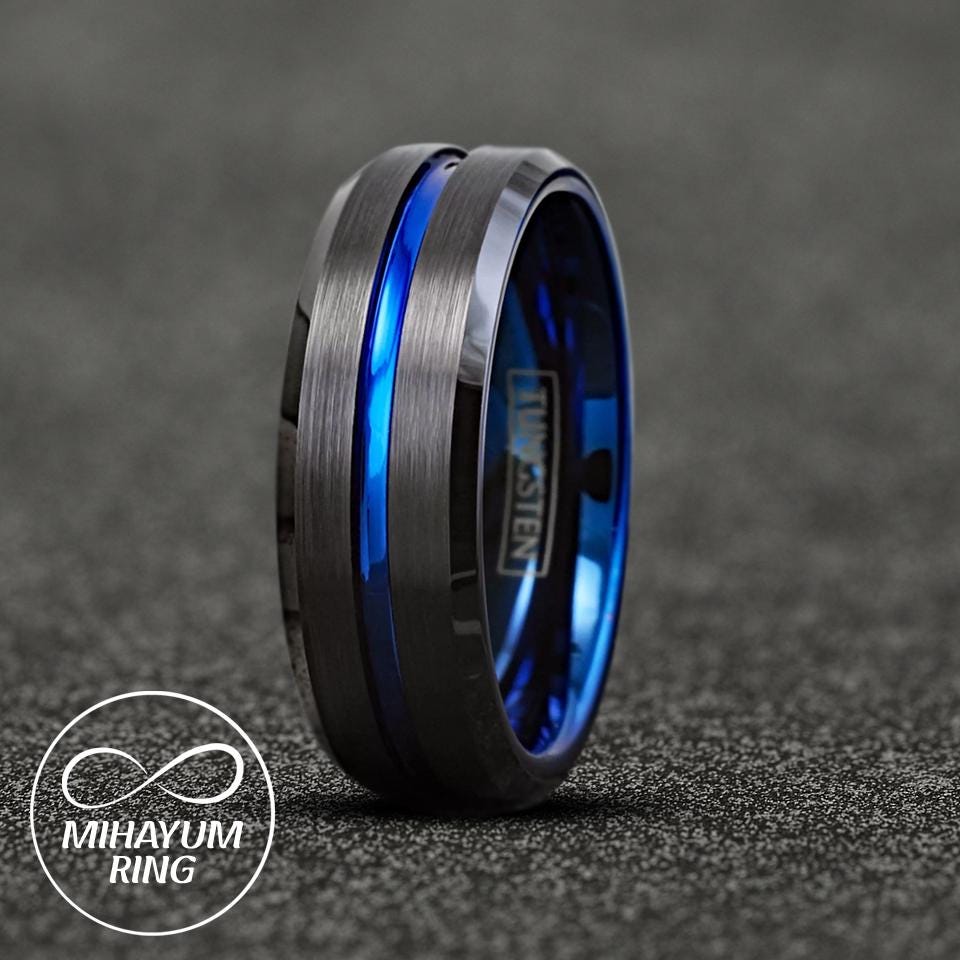 Blue Rose Ring - Etsy