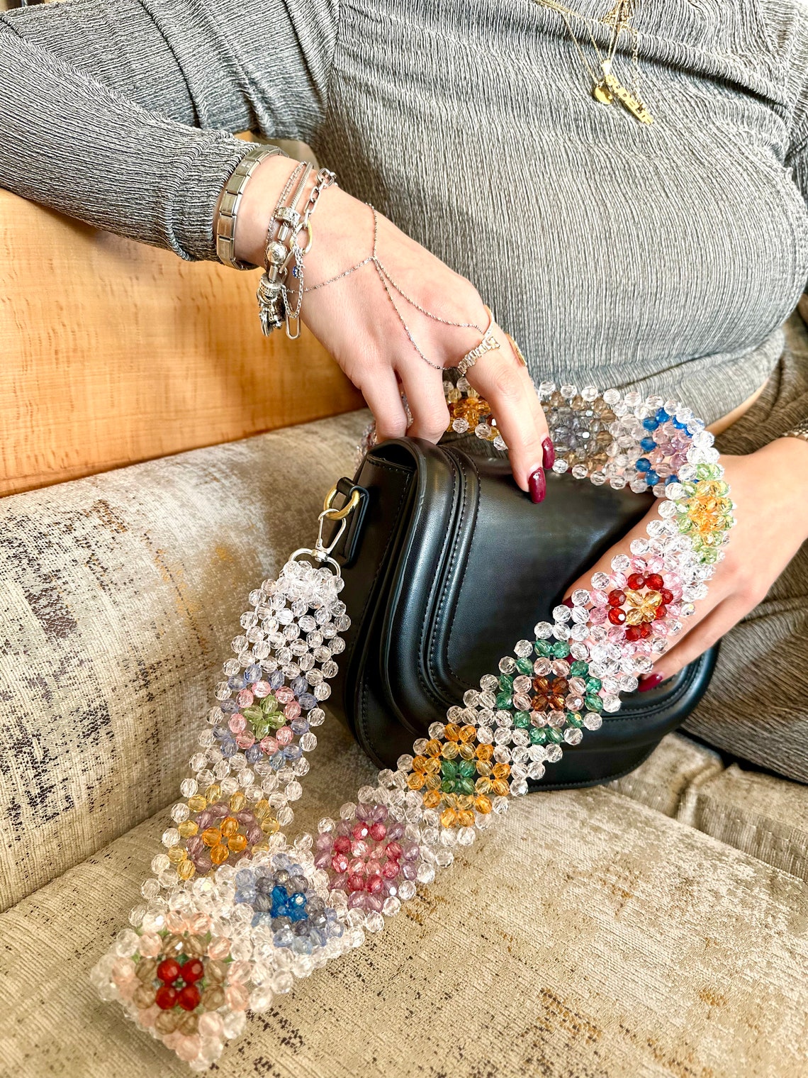 13 Beaded Bag Strap main image 1