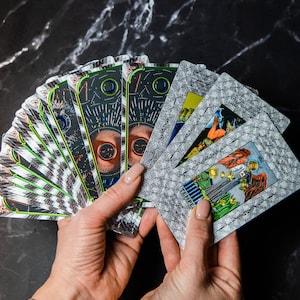 Learning Tarot Deck with Guidebook Beginners Tarot with Keywords Cute Original Tarot 78 Cards Gift Tarot Deck Tarot with Meanings on Them