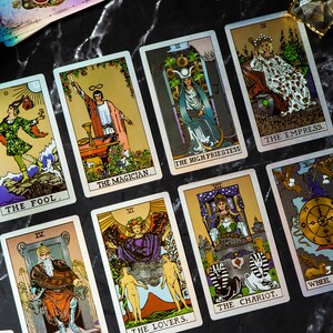 Witchy Gift Set, Indie Tarot Deck, Rider Waite with Box, 78 Cards, Classic Tarot Cards, Medieval Style