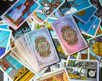 holographic tarot cards rider waite Premium Card Deck portable and easy to carry VOVOH Tarot Cards Deck, 78