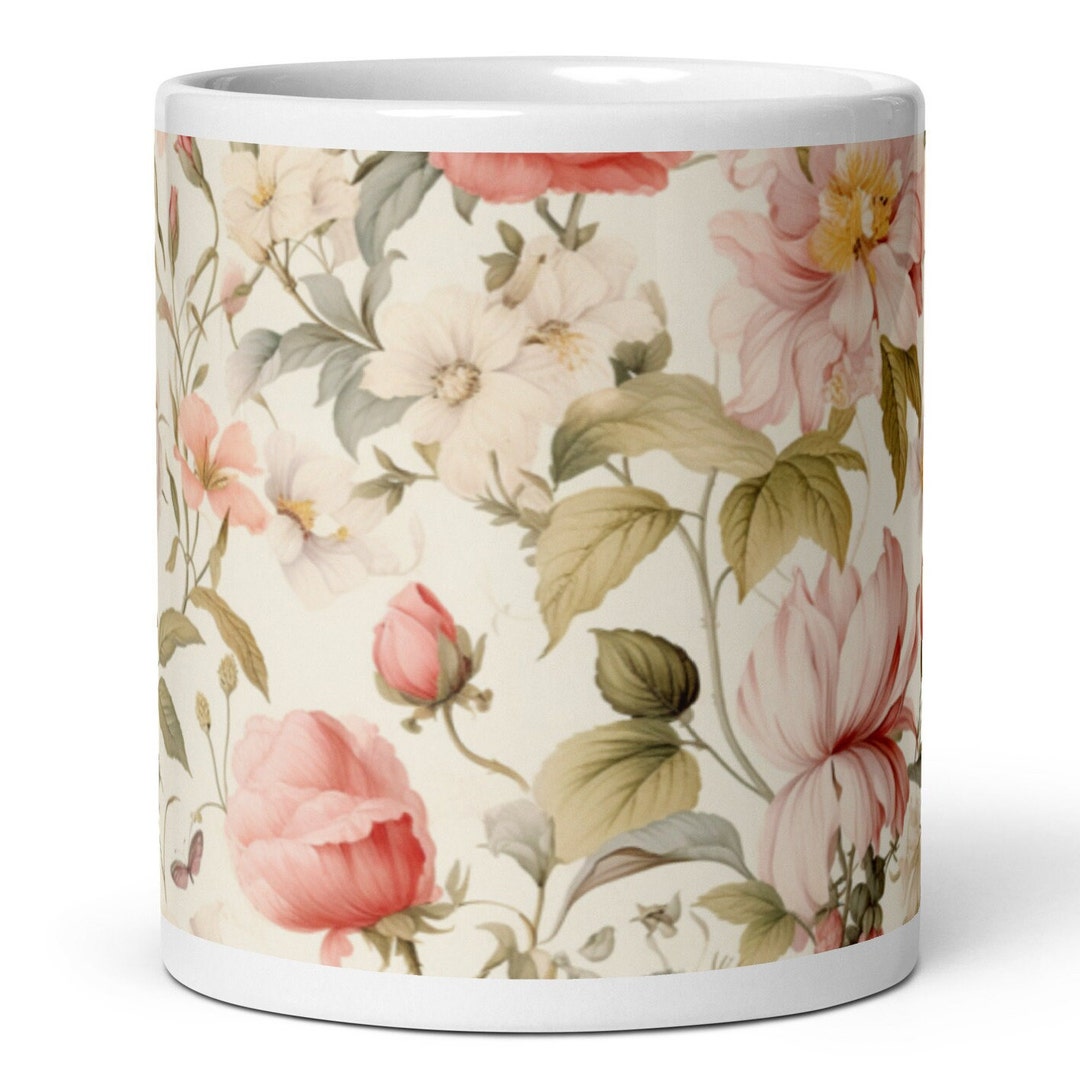 Cottagecore Mug, Botanical Mug, Aesthetic Mug, Floral Mug, Wildflower ...