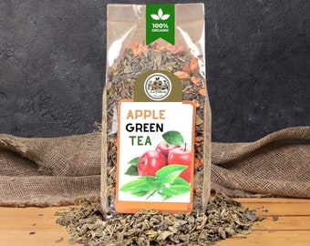 Organic Apple Green Tea | Natural Tea | Sun Dried