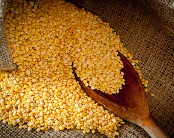 Organic Yellow Lentils, Farm Fresh Dried Legumes