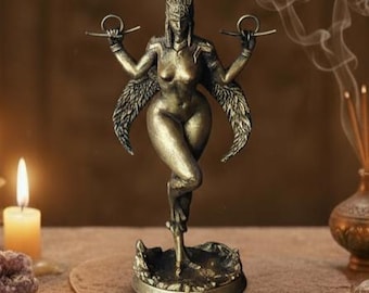 LILITH - Ishtar - Inanna - Statue Decoration - Historically Accurate - Pagan Idol - Dark Goddess - Altar Figurine - Witches