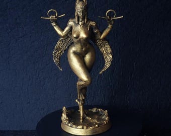 LILITH - Ishtar - Inanna - Statue Decoration - Historically Accurate - Pagan Idol - Dark Goddess - Altar Figurine - Witches