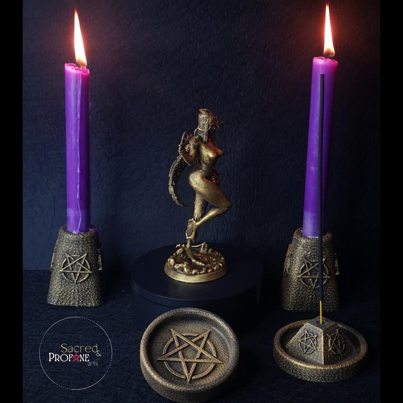 LILITH - Ishtar - Inanna - Statue Decoration - Historically Accurate - Pagan Idol - Dark Goddess - Altar Figurine - Witches image 9