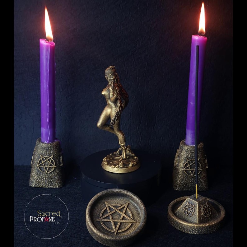 LILITH - Ishtar - Inanna - Statue Decoration - Historically Accurate - Pagan Idol - Dark Goddess - Altar Figurine - Witches image 6